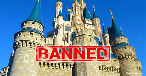 banned from walt disney world